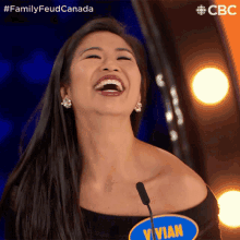 Laughing Vivian GIF - Laughing Vivian Family Feud Canada GIFs