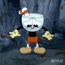 Stomach Rumbling Cuphead GIF - Stomach Rumbling Cuphead The Cuphead Show GIFs