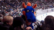 New York Islanders Sparky The Dragon GIF - New York Islanders Sparky The Dragon Covering Eyes GIFs