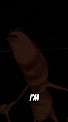 a picture of a monster with the word night on it