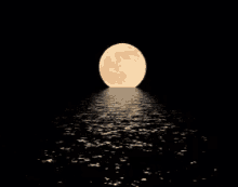 月光 滿月 海上 GIF - Moonlight Fullmoon GIFs