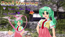 Higurashi Good Morning GIF - Higurashi Good Morning Mion Sonozaki GIFs