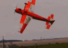 airplane stunt spin