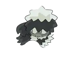 a cartoon drawing of a ghost with a white hat on