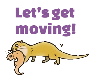 Lets Go On The Way Sticker - Lets Go On The Way Otter Stickers
