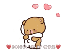 milk and mocha hug cute kawaii love