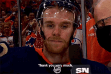 connor mcdavid thank you very much thanks thank you so much thanks very much