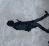 a silhouette of a person is flying through the air .