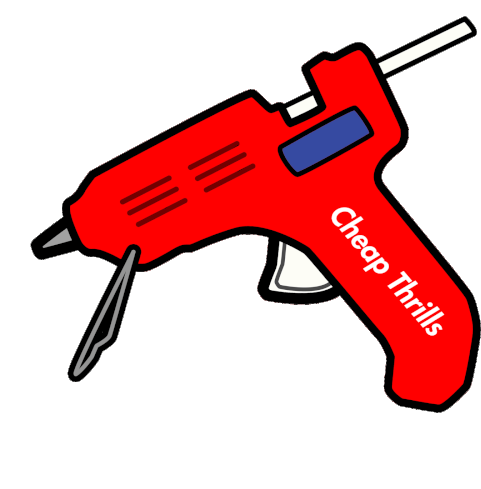 Glue Gun Cheap Thrills Sticker - Glue Gun Cheap Thrills Drip Stickers