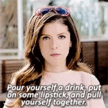 Get Over It Anna Kendrick GIF - Get Over It Anna Kendrick Pull Yourself Together GIFs
