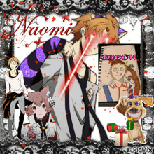 a picture of anime characters with the name naomi