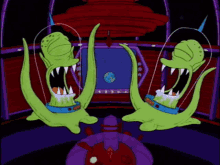 the simpsons treehouse of horror kang and kodos lol laughing