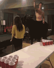 beer pong shoot horse i got it throwing