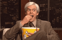 Gross Bill Hader GIF - Gross Bill Hader Popcorn GIFs