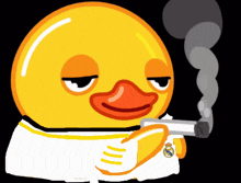 Duck Smoking GIF