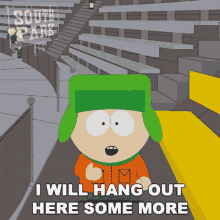 I Will Hang Out Here Some More Kyle Broflovski GIF - I Will Hang Out Here Some More Kyle Broflovski South Park GIFs