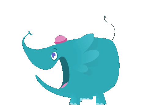 Happy Elephant Sticker - Happy Elephant Elephant Hat Stickers