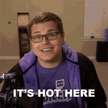 Its Hot In Here Daniel Smith GIF - Its Hot In Here Daniel Smith Cavemanfilms GIFs