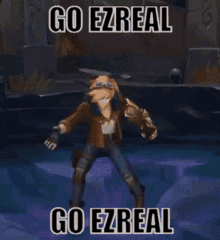 Ezreal League Of Legends GIF - Ezreal League Of Legends Ezreal Dance GIFs