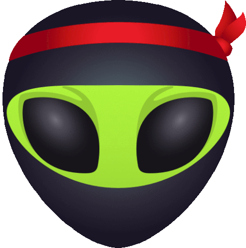 Ninja Alien Sticker - Ninja Alien Joypixels Stickers