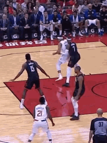 Carmelo Anthony Blocks GIF - Carmelo Anthony Blocks Houston Rockets GIFs