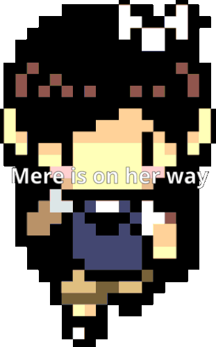 Mere Is On Her Way Mere Sticker - Mere Is On Her Way Mere Is - Discover &  Share GIFs