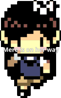 Mere Is On Her Way Mere Sticker - Mere Is On Her Way Mere Is Stickers