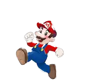 a drawing of mario with the name jens on the bottom