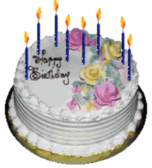 hbd happy birthday cake candles fire