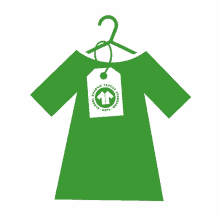gots global organic textile standard green dress hangtag