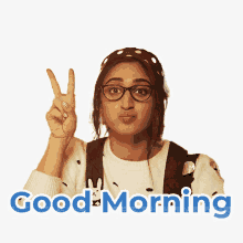 Good Morning Dhvani Bhanushali GIF - Good Morning Morning Dhvani Bhanushali GIFs