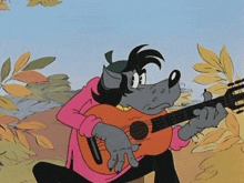 Wolf Guitar GIF - Wolf Guitar Cartoon GIFs