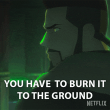You Have To Burn It To The Ground Vesemir GIF - You Have To Burn It To The Ground Vesemir Witcher GIFs