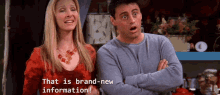 That Is Brand New Information Friends GIF - That Is Brand New Information Friends Phoebe GIFs