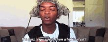 Hrmmm GIF - Kingsley If A Quiz Is Quizzical Whats A Test GIFs