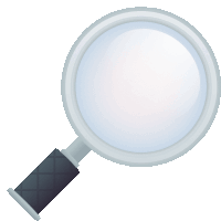 Magnifying Glass Tilted Right Objects Sticker - Magnifying Glass Tilted Right Objects Joypixels Stickers