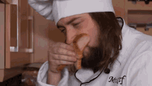Smelling The Food Jim Caddick GIF - Smelling The Food Jim Caddick Caddy GIFs