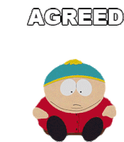 Agreed South Park Sticker - Agreed South Park Eric Cartman Stickers