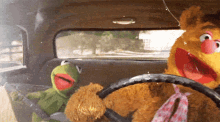 Driving To Work Like Muppets GIF - Driving To Work Like Muppets Kermit GIFs