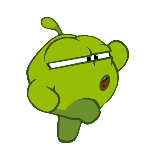 Marching Om Nom Sticker - Marching Om Nom Cut The Rope Stickers