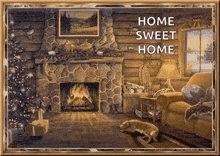 Home Sweet Home Cozy GIF - Home Sweet Home Cozy Fireplace GIFs