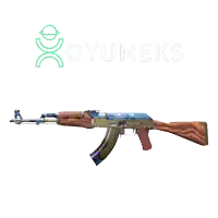 a picture of a rifle with the words oyuneks behind it