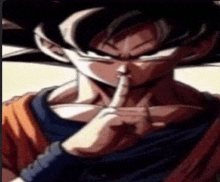 Goku Shush GIF - Goku Shush Sigma GIFs