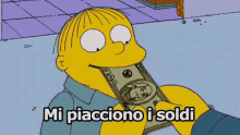 Ralph Winchester Soldi Mi Piacciono Mangiare Soldi GIF - Ralph Wiggum Money I Like Money GIFs
