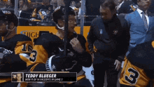 Teddy Blueger Helmet GIF - Teddy Blueger Helmet Pittsburgh Penguins GIFs