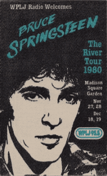 bruce springsteen wink winking 1980 concert poster
