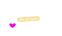 a purple sticker that says ela ta bem