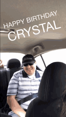 Happy Birthday Crystal Crystal Birthday GIF - Happy Birthday Crystal Crystal Birthday Celebrate GIFs