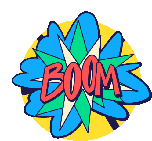 Boing Boom Sticker - Boing Boom Boing Tv Stickers
