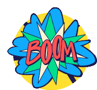 Boing Boom Sticker - Boing Boom Boing Tv Stickers